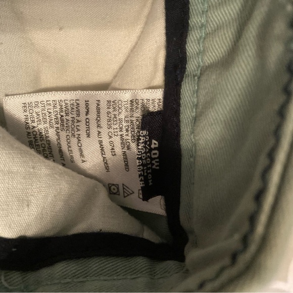 Green Flat Front Shorts - Picture 3 of 3